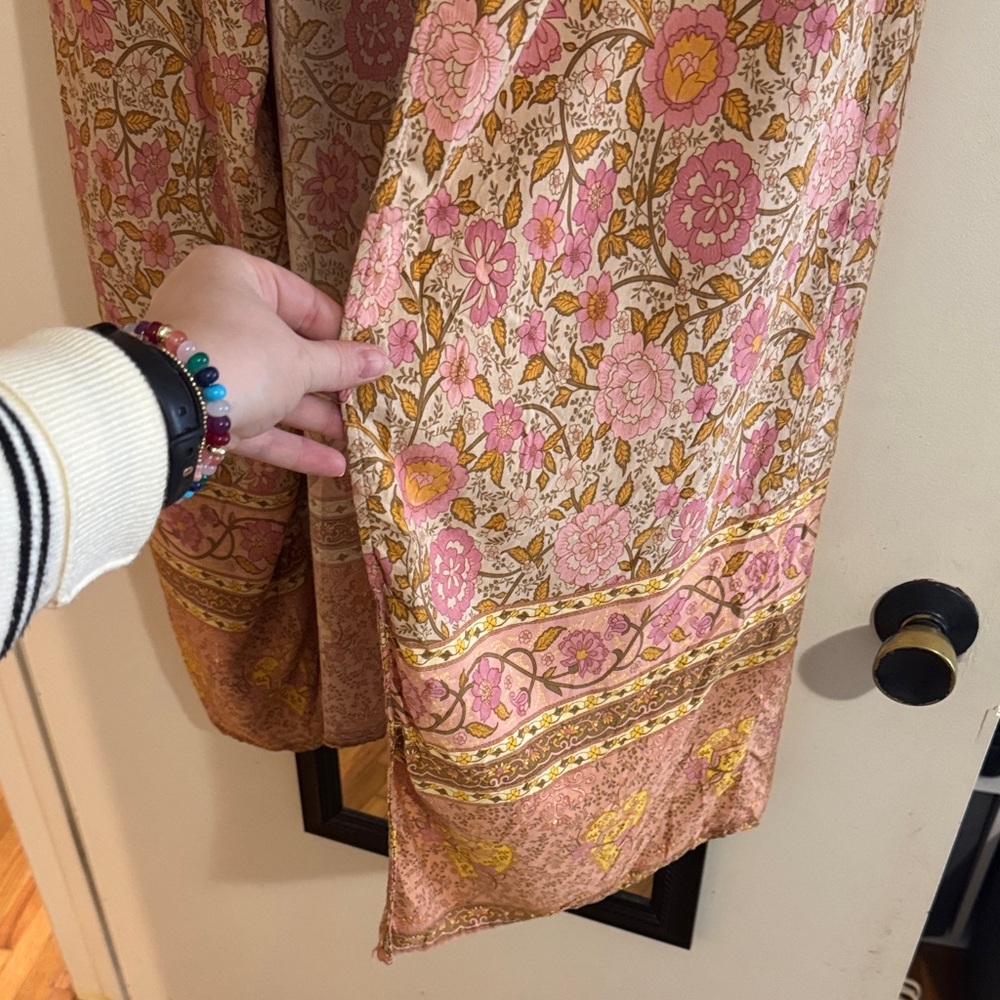 Bohemian Floral Kimono - Pink and Yellow - Picture 4 of 4